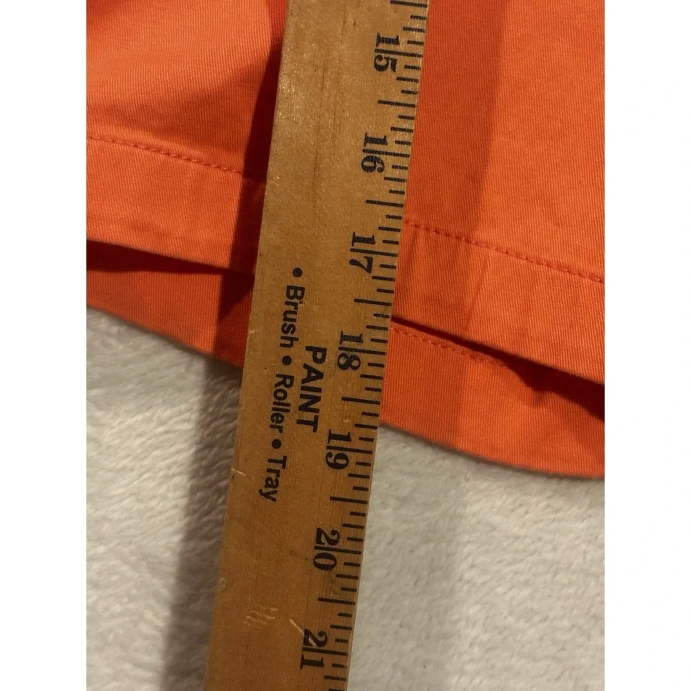 Nautica Men's Flat Front Chino Shorts Coral/Salmon Size 38W Golf Preppy